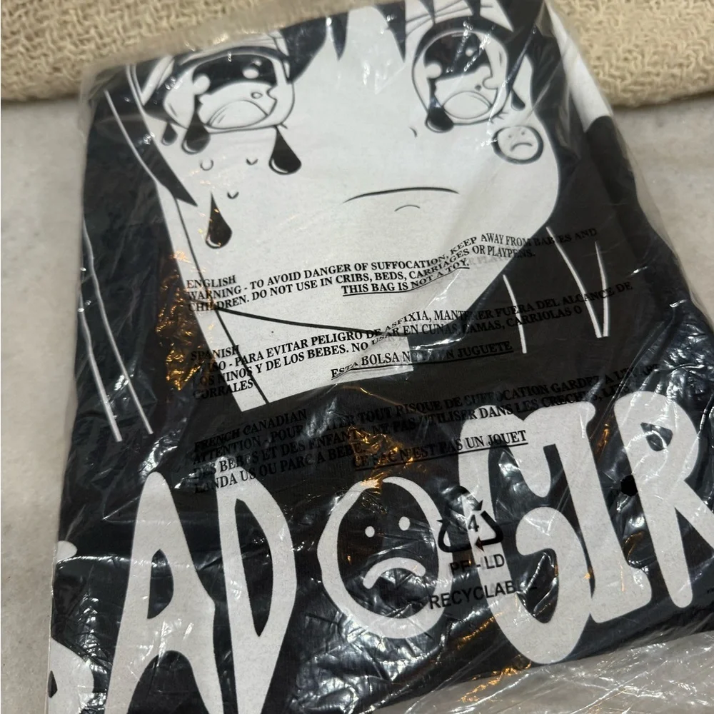 Sad Girlz by Lost Hills Black Unisex XL  T-Shirt